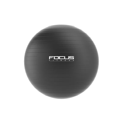 Focus Fitness - Gym Ball - Fitness Ball - Zwart - 55 cm