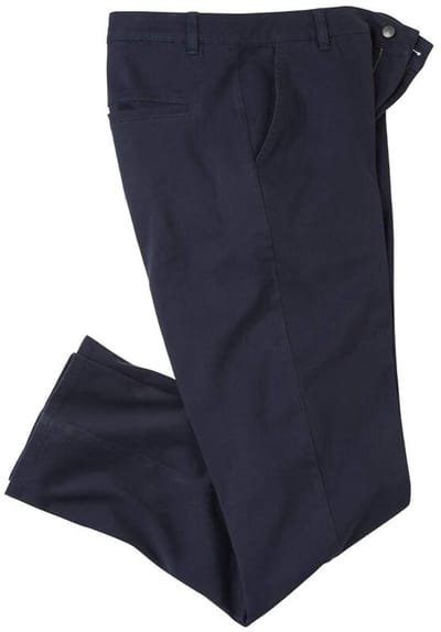 ATLAS FOR MEN - Nachtblauwe stretch chino - Heren - Verkrijgbaar in grote maten - W30
