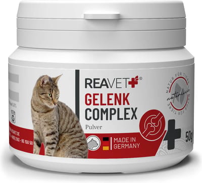 ReaVET - Gewricht Complex voor Katten - Bevordering van de normale gewrichtsfunctie - Ook geschikt voor Katten met een allergie en diabetes - 50g