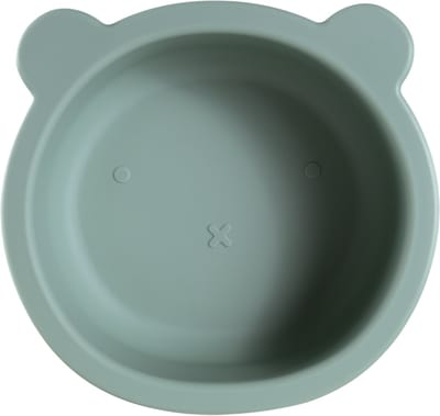 Sproudsy Kom Teddy Bear – Zuignap – Kinderservies – Baby - Forest Green
