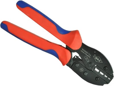 Krimptang - Handgereedschap - Kabelverbindingen Maken - Ergonomisch Handvat - 10-35mm² - Zwart