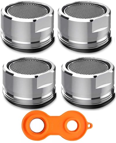 MTTproducts- Straalregelaar Waterbesparend - Kraanfilter - Douchefilter - Wastafelaccessoire - Messing - 24 mm Buitendraad
