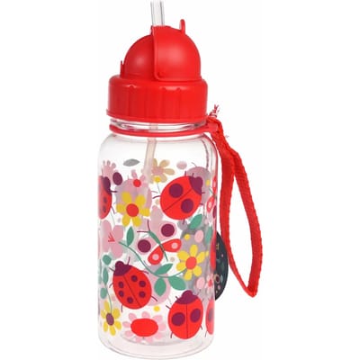 Rex London - Kinderwaterfles 'Ladybird' (500ml) - Clear