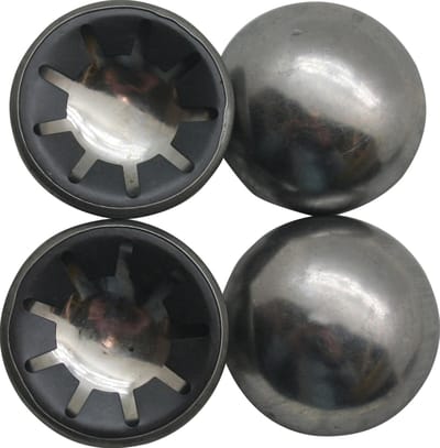 Borgdop voor wiel, chrome kap (4 stuks)
