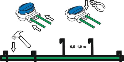 XL+ Verlengset Robotmaaier Kabel inclusief Haken en Connectoren - Universeel Compatibel
