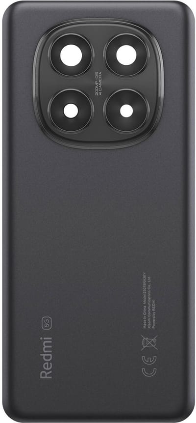 Xiaomi, Batterijklep voor Redmi Note 14 Pro 5G Service Pack, Zwart