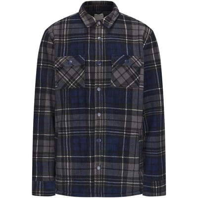 SoulCal Heren geruite polyester jas (Marine)