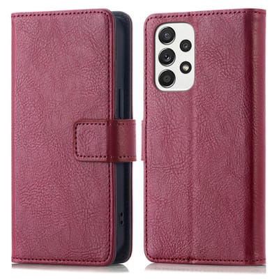 imoshion Hoesje - Geschikt voor Samsung Galaxy A53 - Luxe Bookcase - Bordeaux