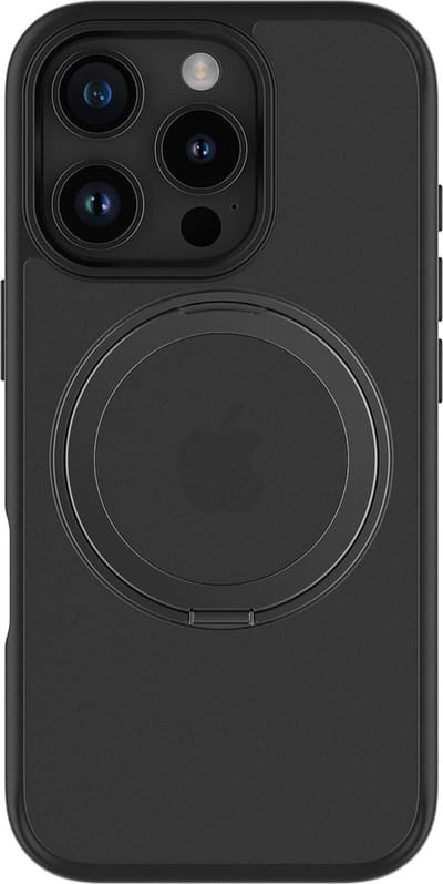 Casify 360° verstelbaar Kickstand Hoesje geschikt voor MagSafe iPhone 16 Pro Max Hoesje - Mat Zwart