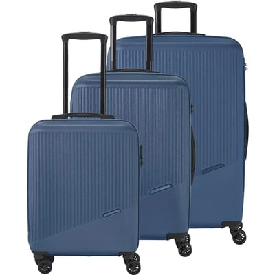 travelite Bali 4W Trolley L / M / S Blue Blauw 77cm