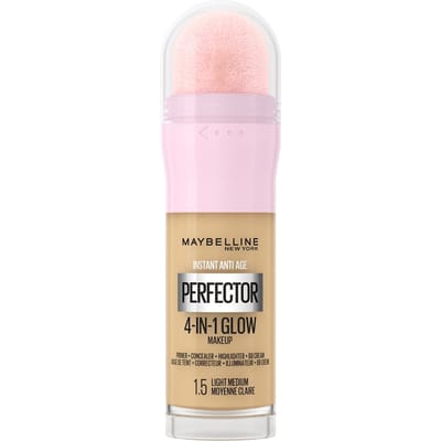 Maybelline New York - Instant Anti Age Perfector 4-in-1 Glow Light Medium Primer, Concealer, Highlighter en BB-Cream Foundation in één - Beige - 20 ml