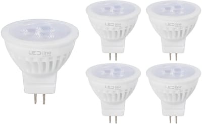 LED line PRIME LED Spot GU4 MR11 - 3W (vervangt 30W) - 330lm - Ø35mm - 12V - Energiezuinig - 5 stuks