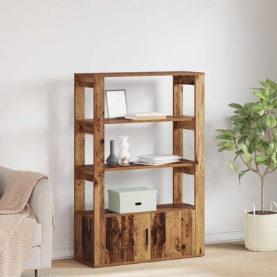 vidaXL - Dressoir - Oud - hout - 30 - x - 80 - x - 119,5 - cm - Bewerkt - hout