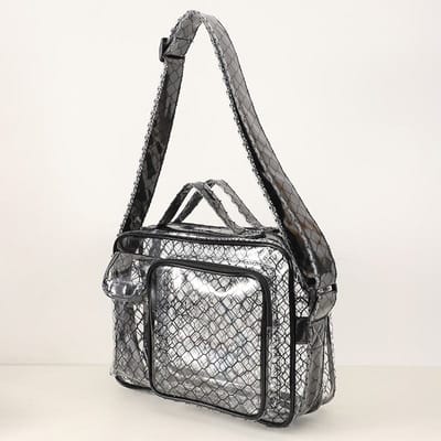 Sac à main en PVC conducteur antistatique et sans poussière - Norme européenne, respectueux de l'environnement - Dimensions 35*25*21 14 inches, male black