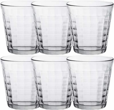 Duralex Drinkglazen Prisme - 6x stuks - glas - 275 ml - Waterglazen - Koffieglazen - Theeglazen