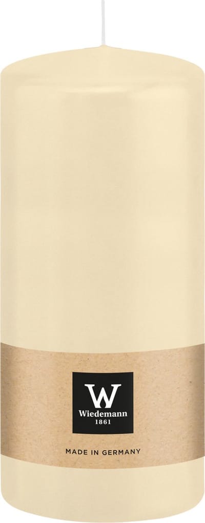 Wiedemann Cilinderkaars/stompkaars - creme wit - 15 x 7 cm - 63 branduren - zuilkaarsen