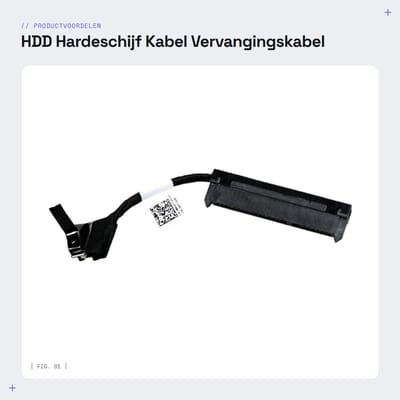 Dailygoods- Harde Schijf SATA-connector voor Laptop - Vervangingskabel voor Dell Latitude E5580/5590/5591 - Precision 3520/3530 - 1 Stuk - Goed verpakt voor veilige verzending - Hdd Kabel
