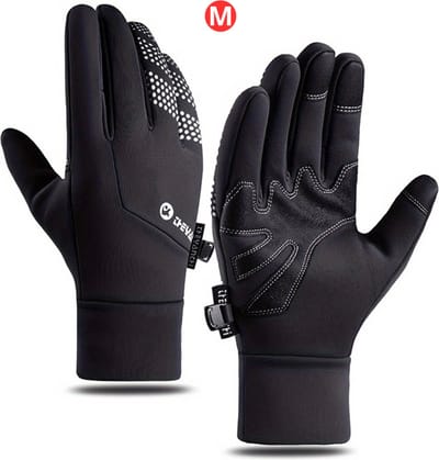 Livano Winterhandschoen - Handschoenen - Touchscreen Handschoenen - Wielrenhandschoenen - Fietshandschoenen - Winter - Zwart - Maat M