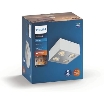 Philips BOX special form white 4x4.5W SELV