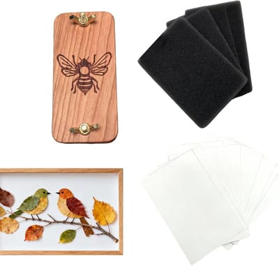 Miniatuur bloemenpers - Planten pers - Natuur bewaren - Houten frame - 12 x 8 x 4 cm - Niet gespecificeerd