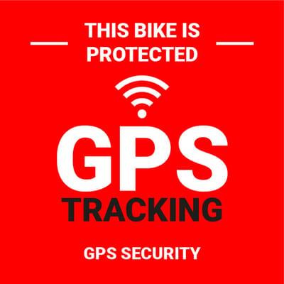 GPS protected sticker 50 x 50 mm - 10 stuks per kaart
