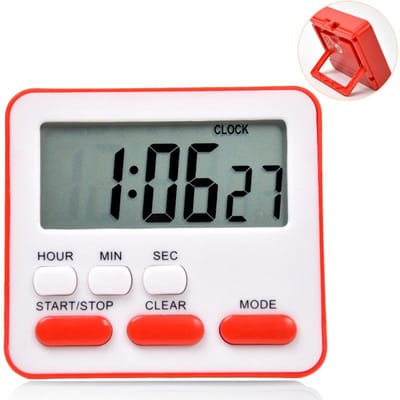 Digitale keukentimer Bakken Kooktimer Aftellen/optellen Wekker Student Time Manager voor keukenslaapkamer