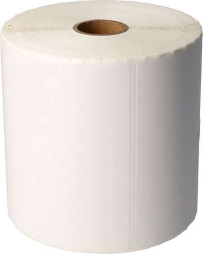 Dappaz - 5 stuks Zebra labels Wit 102 x 210 mm Compatible - 300 Etiketten per Rol - Kern 25 mm - Permanent - Verzendetiketten
