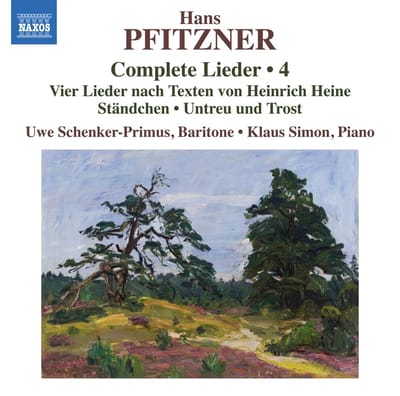 Uwe Schenker-Primus & Klaus Simon - Pfitzner: Complete Lieder, Vol. 4 - Vier Lieder Nach Texten von Heinrich Heine (CD)