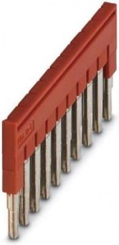 Phoenix Contact doorverbindingsbrug voor rijgklem 10-polig 5,2 mm - rood (FBS 10-5) per 10 stuks