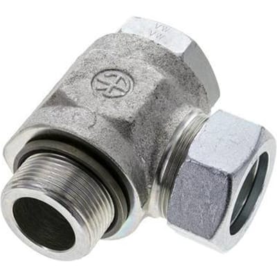 35L & G1-1/4'' Verzinkt Stalen Swivel Joint Snijringkoppeling Buitendraad 160bar NBR O-ring Draaibaar ISO 8434-1