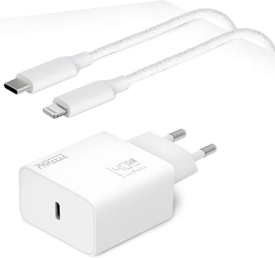 Snellader geschikt voor Lightning naar usb C Kabel 1 Meter - 40w - Geschikt voor Apple iPad iPhone Oplader usb C Adapter Lader Stekker