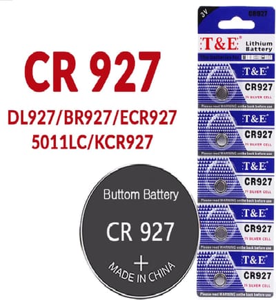 5 Stuks - Da Vinci CR927 Knoopcel Batterijen - Lithium - Silver Cell - 3 V