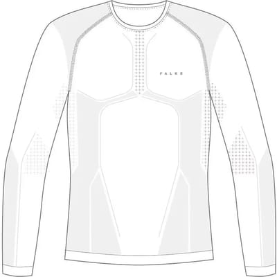 FALKE Warm Longsleeved Shirt sneldrogend functioneel functioneel shirt met lange mouwen heren wit - maat S