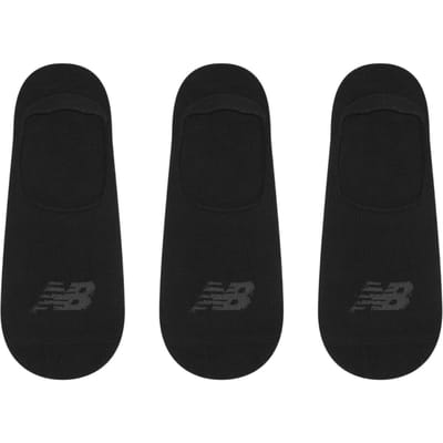 New Balance No-Show Sokken voor volwassenen (pak van 3) (Zwart)
