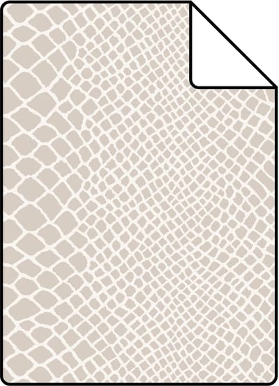 Proefstaal Origin Wallcoverings behang slangenprint beige - 26,5 x 21 cm - 347339-S