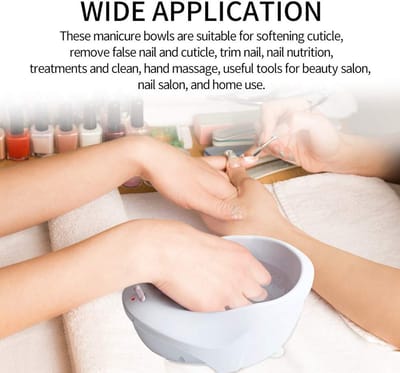 JeiibrZui Elektrische Nagelbadkom - Handspa Massageapparaat - Met Massagefunctie En Dubbele Stroomvoorziening - 1 Stuk - Voor Thuisgebruik Wit