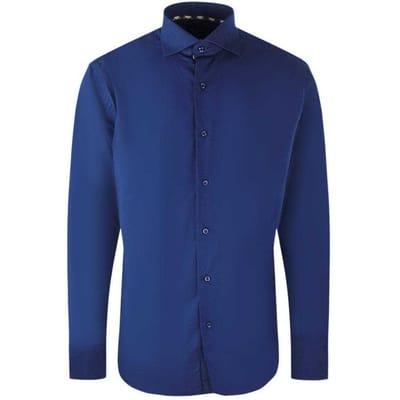 Aquascutum Heren overhemd met lange mouwen (Royaal Blauw)