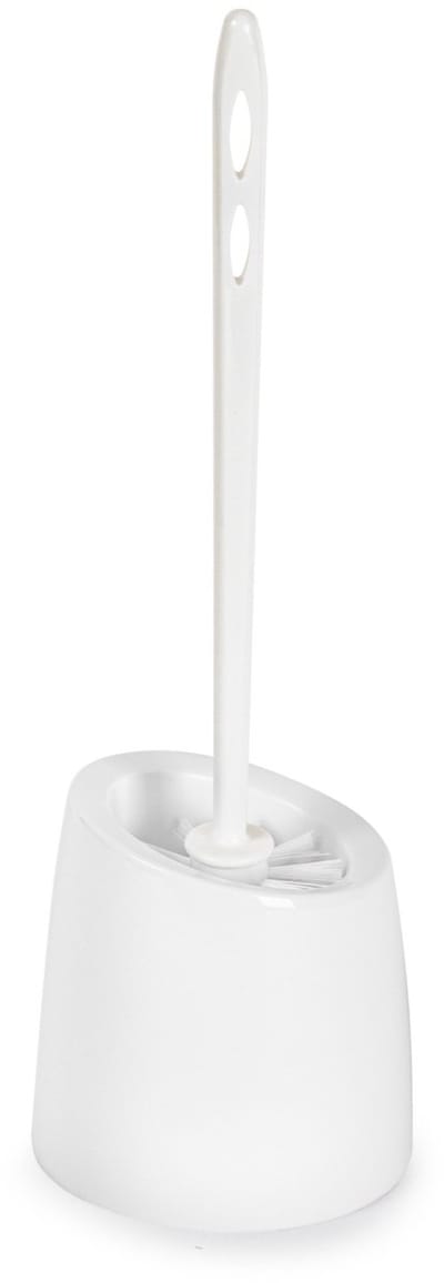 Toyma Wc Borstel - met houder - wit - kunststof - toiletborstel - 37 cm