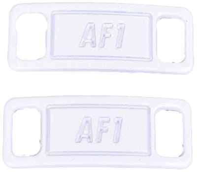 CHPN - Sneaker tags - Metalen tags voor om je veters - Wit - Metaal - Schoenaccessoires - Schoenveters - 2 stuks - Hippe sneakers