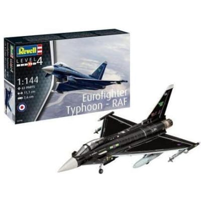 Revell Modelbouwpakket Vliegtuigen - 03796 Eurofighter Typhoon - RAF - Straaljager Plastic - 1:144 - Modelbouw