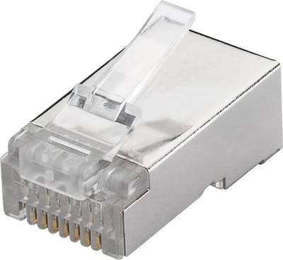 Pro RJ45 stekker CAT 6 STP shielded (10 pack) - Transparent