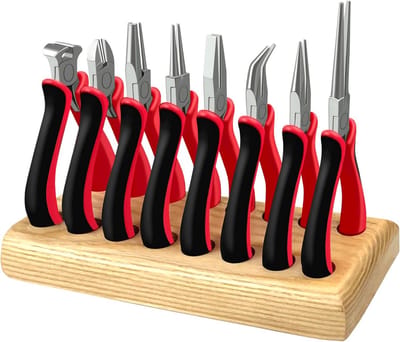 8-delige Sieradengereedschap Set met Houten Houder voor Reparatie en Knutselen