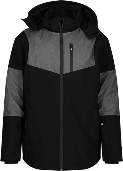 JAY-PI - Heren - Ski-jas functionele jas skikleding capuchon - Zwart - Maat 3XL