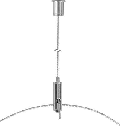 STAS ophangset (5stuks - 200cm) met 2 veiligheidshaken en plafondbevestiging