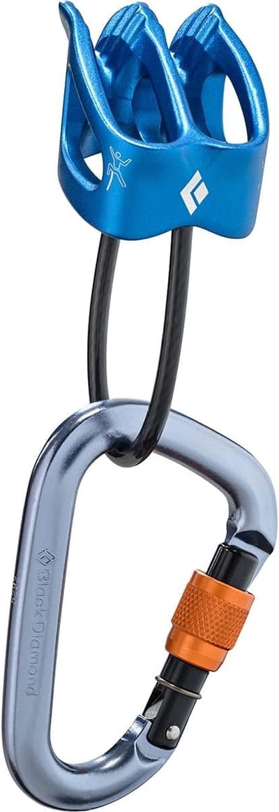Veiligheidshaken - Klimhaken Karabiners - Abseilen Klimmen - Robuust Aluminium D-vorm - 50 Gram - Blauw