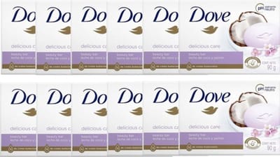 Dove Zeep Cocos & Jasmijnblaadjes 12 x 90 Gram