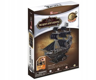 Cubic Fun 3D Piratenschip Queen Anne's Revenge Puzzel (155 Stuks)