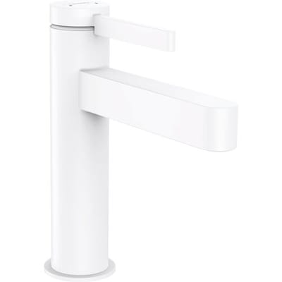 hansgrohe Finoris - Wastafelmengkraan - Ééngreeps bediening - Met afvoerplug - 110mm - Mat Wit