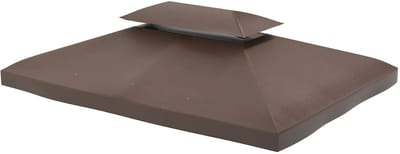 Pugsdrly vervangend dak voor tuinhuisjes 3x4m polyester koffie