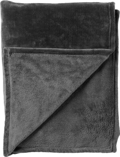 Dutch Decor - MARLEY - plaid 150x200 cm - fleece deken - extra dik - Charcoal Gray - antraciet